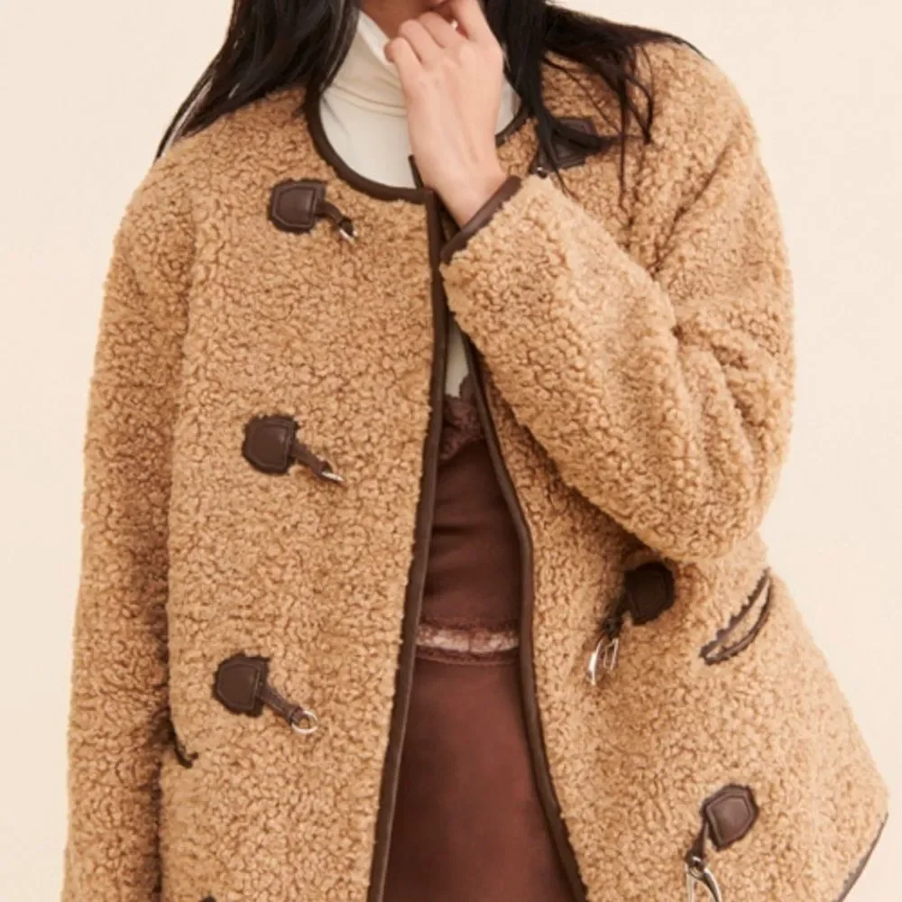 Faux Fur Toggle Coat by Avec Les Filles